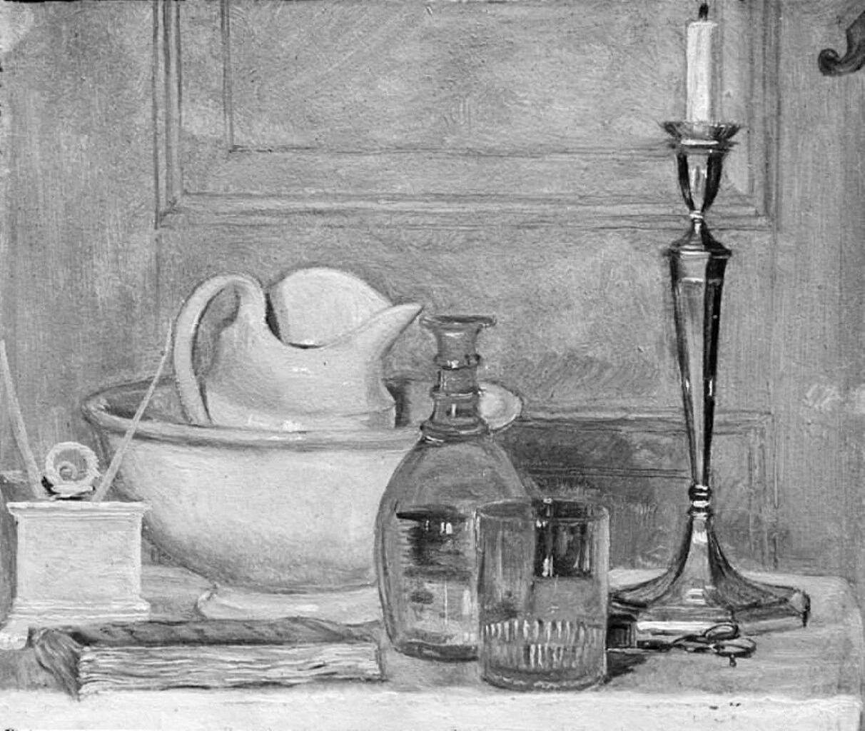 Natura morta in bianco e grigio, 1837 - Statens Museum for Kunst